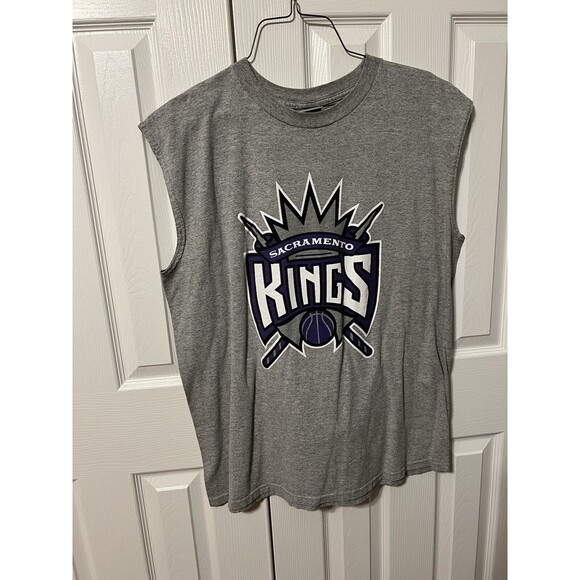 Vintage Sacramento Kings Chris Webber NBA Basketball Mens Sleeveless T-Shirt 2XL - Picture 1 of 5